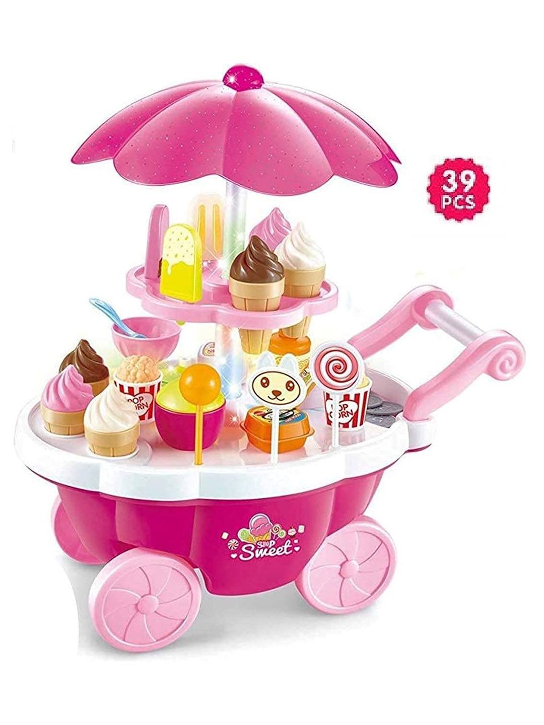 

OPINA Ice Cream Musical Toy With Light, Pink