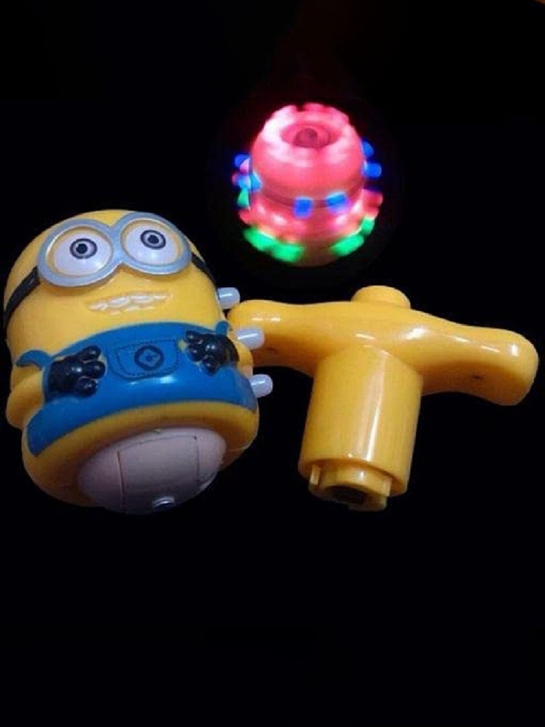 

OPINA Kids Minions Magic Spinning Top Toy With Flashing LED Lights & Music, Yellow