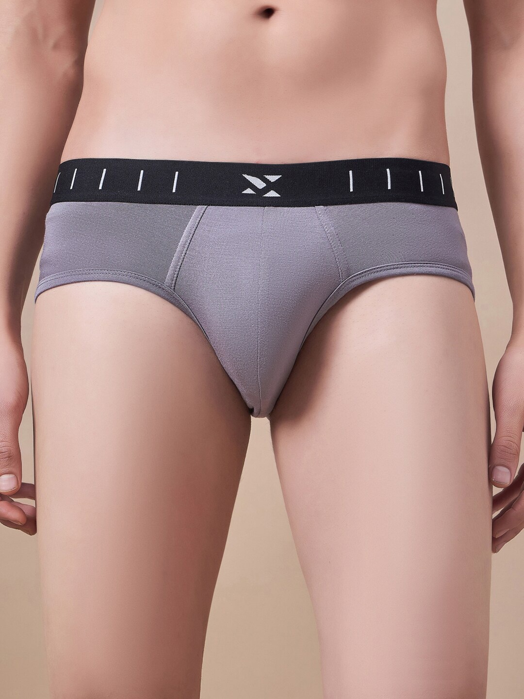 

Masch Sports Anti Microbial Basic Briefs BRF-1-SOL-EI-GRY, Grey