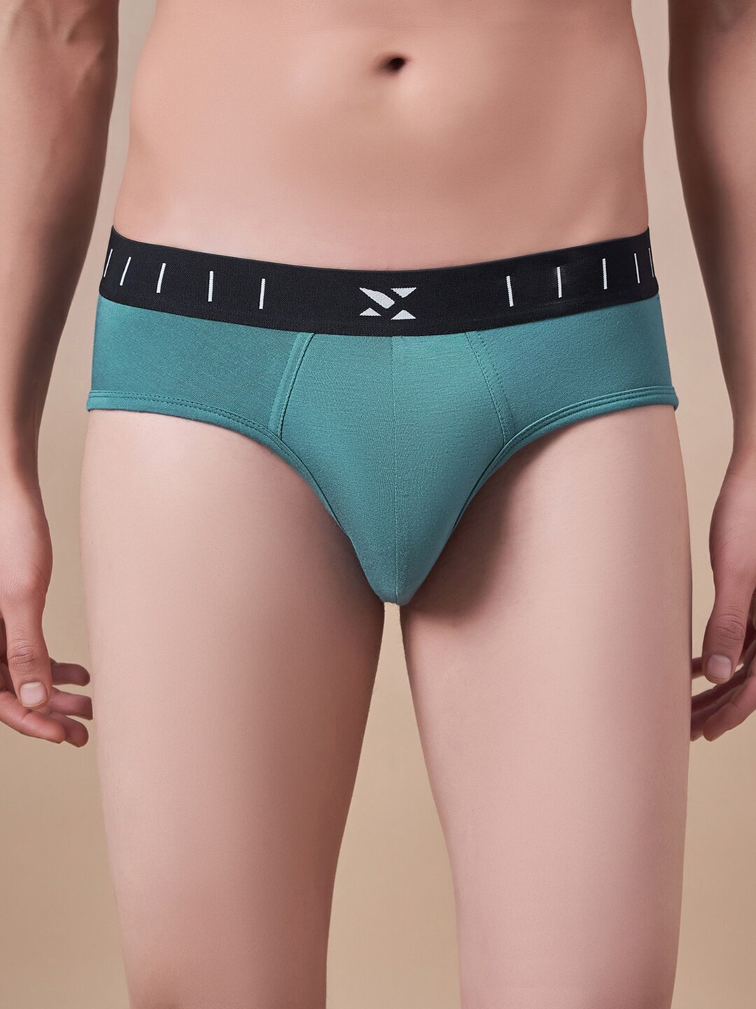 

Masch Sports Mid-Rise Anti Microbial Basic Briefs BRF-1-SOL-EI-GRN, Green