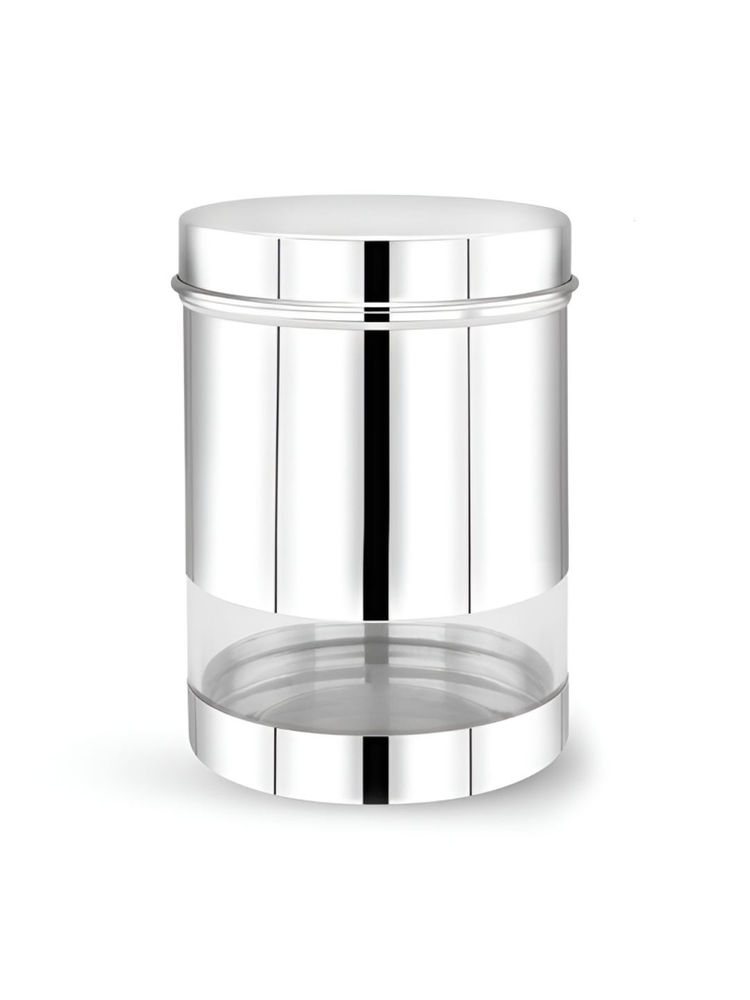 

maxima Silver Toned Stainless Steel Dishwasher Safe Canister