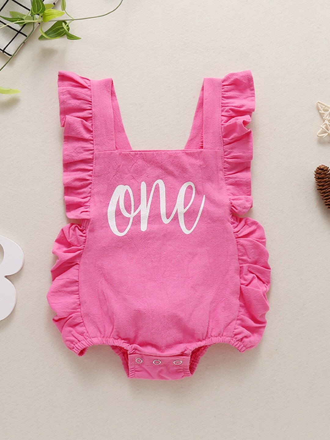 

StyleCast Girls Typography Printed Bodysuit, Pink