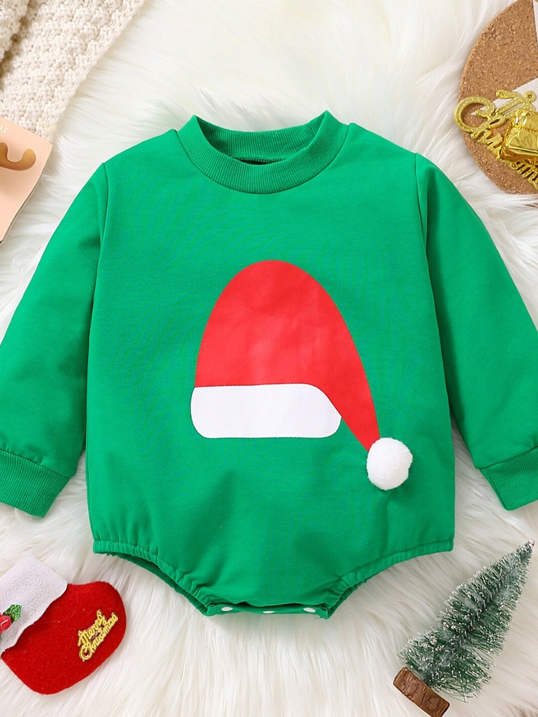 

StyleCast Infant Girls Printed Long Sleeves Bodysuit, Green