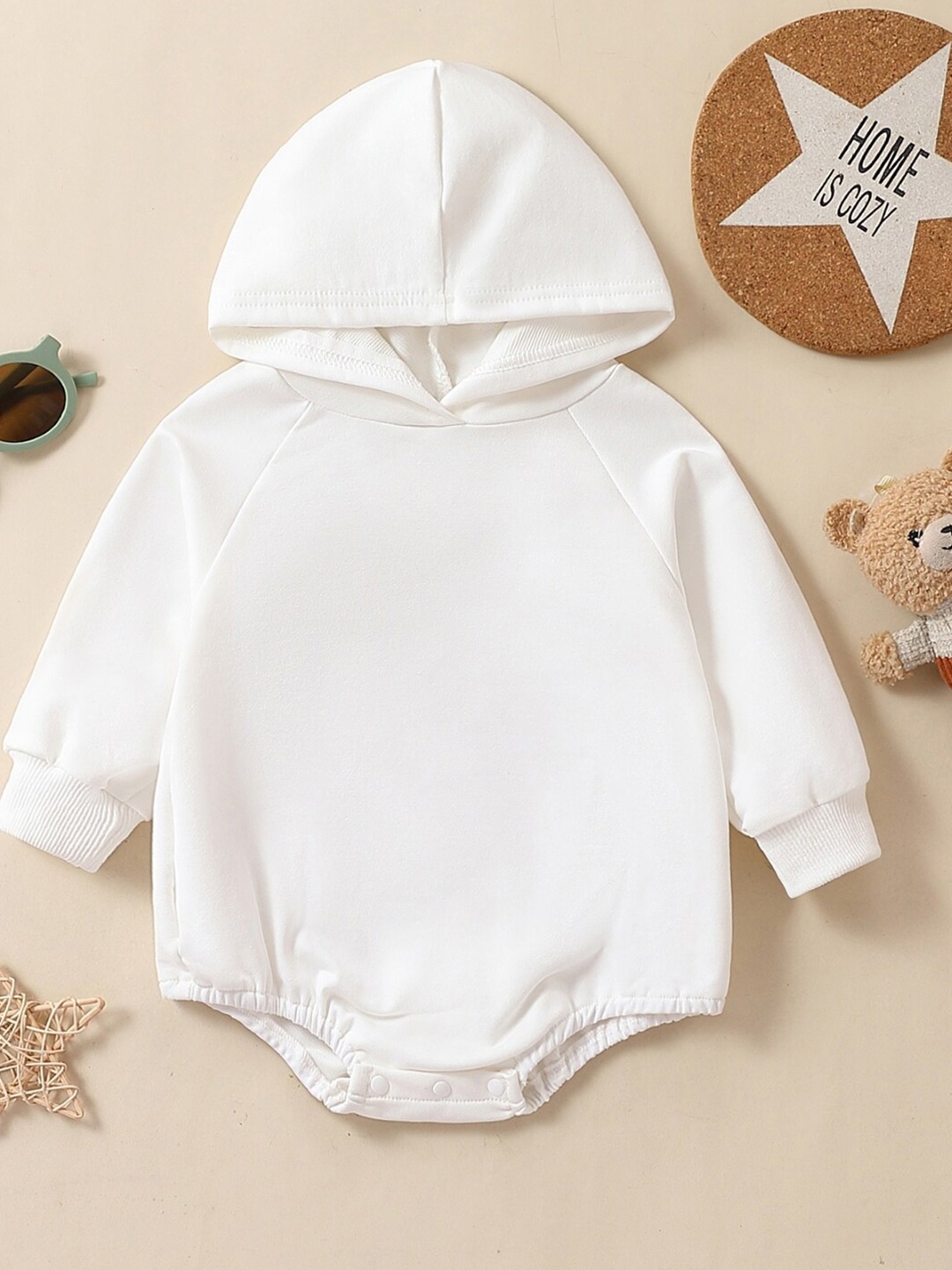 

StyleCast Infant Girls White Hooded Bodysuit