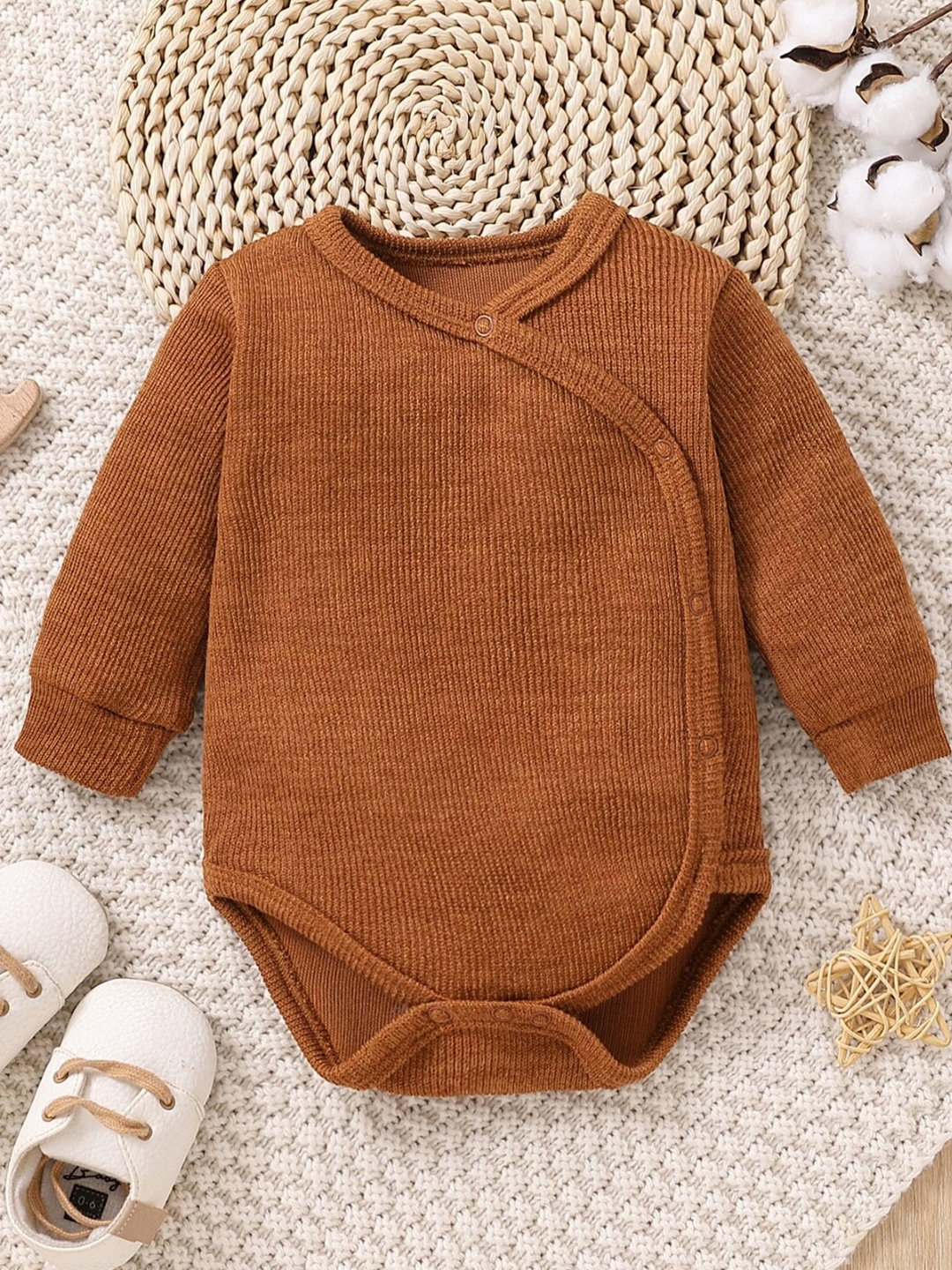 

StyleCast Girls Brown Knitted Bodysuit