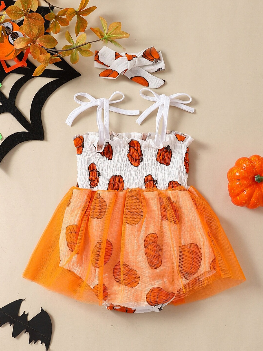 

StyleCast Infant Girls Printed Sleeveless Bodysuit, Orange
