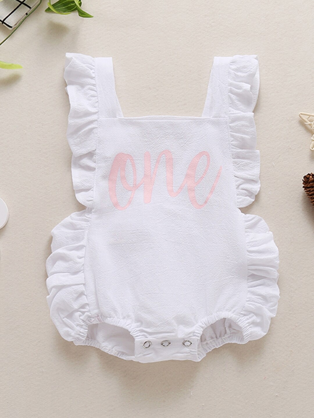 

StyleCast Girls Typography Printed Bodysuit, White