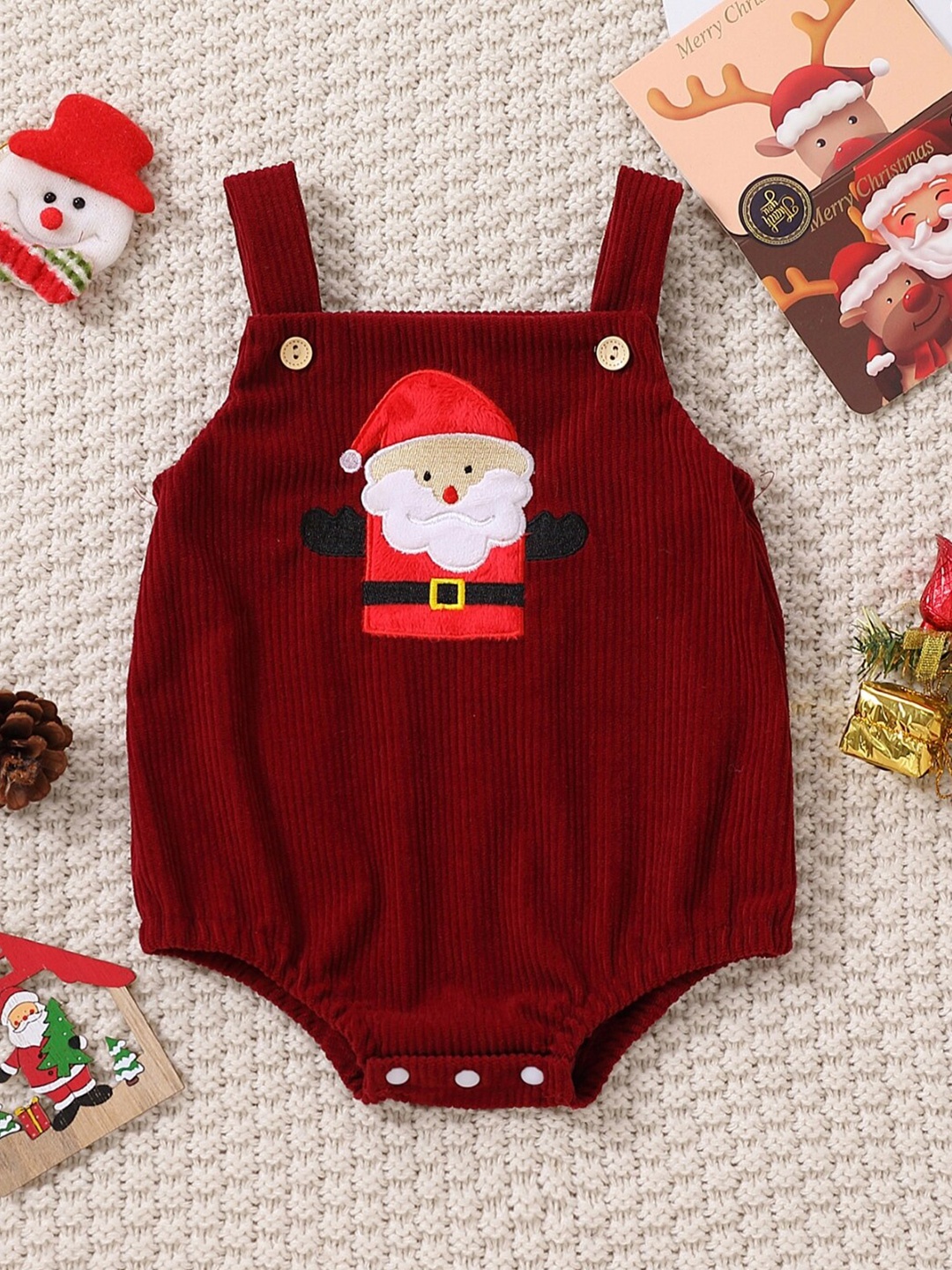 

StyleCast Infant Girls Red Embroidered Bodysuit