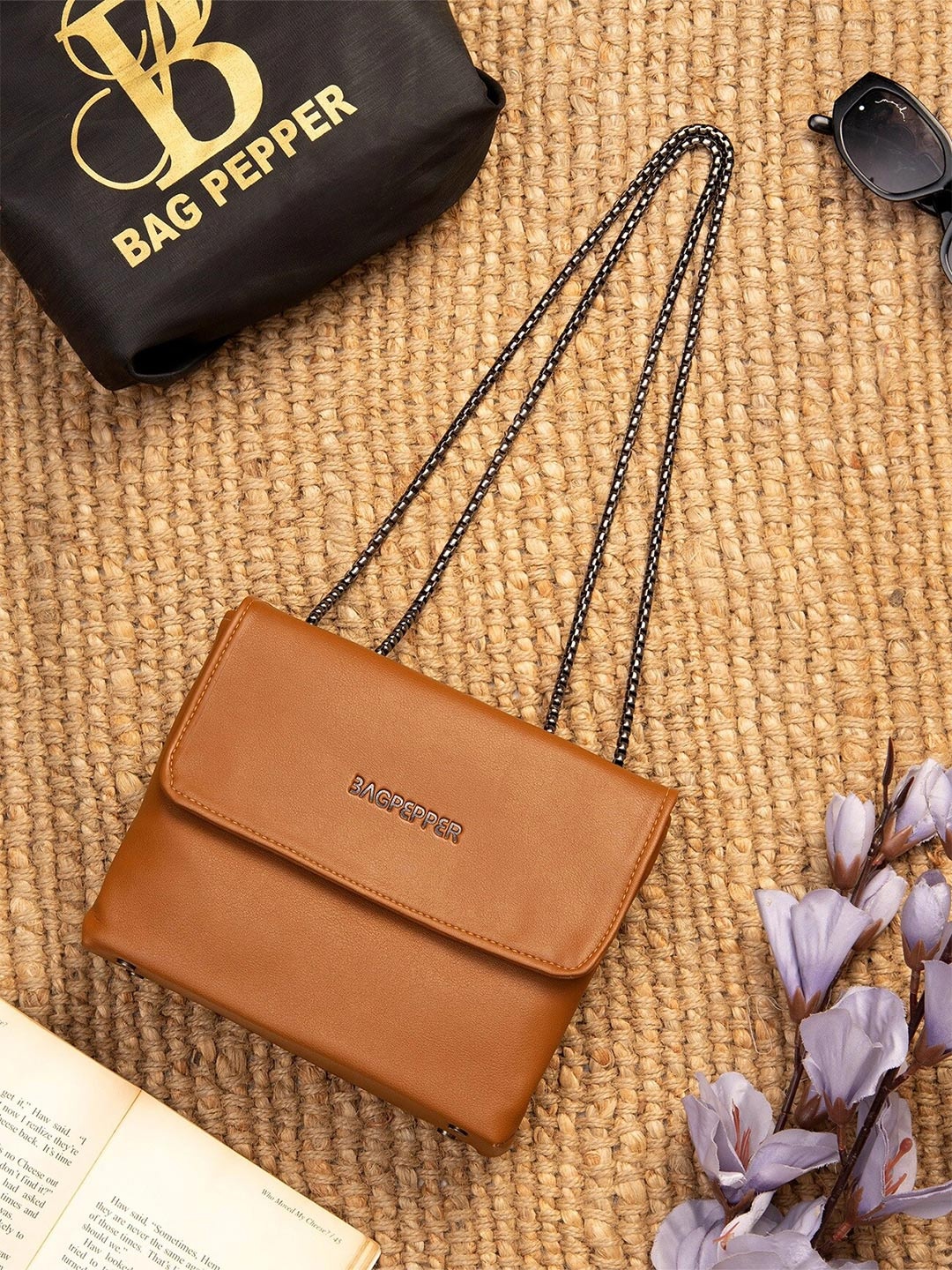 

Bag Pepper Structured Sling Bag, Brown