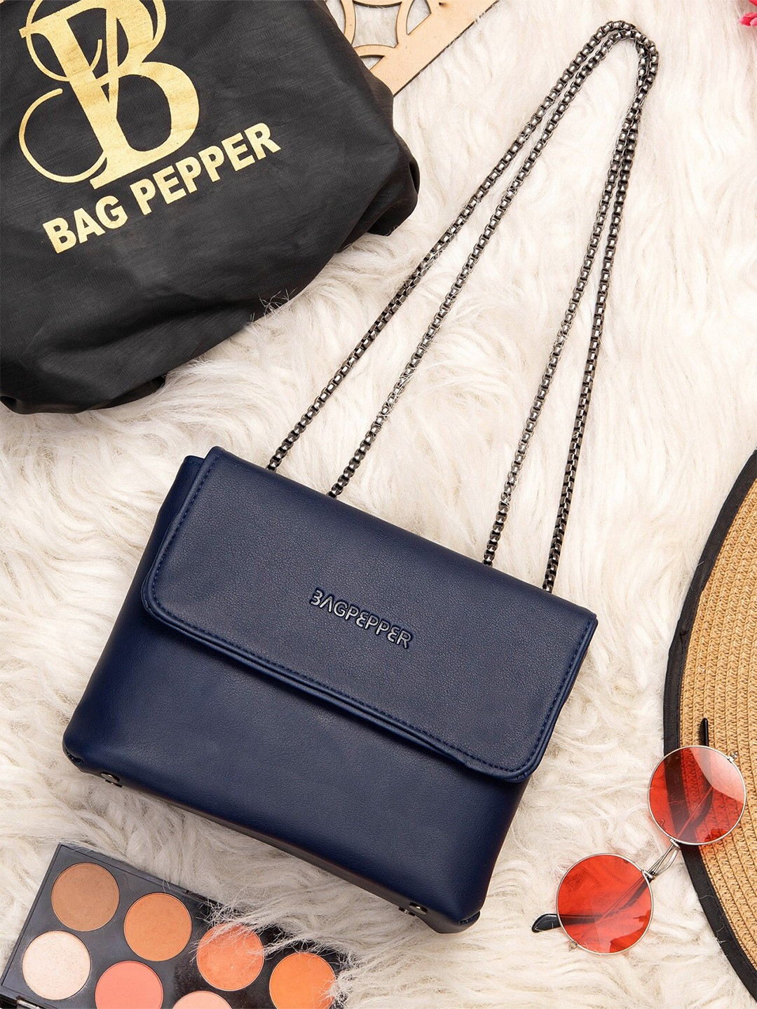 

Bag Pepper Structured Sling Bag, Navy blue