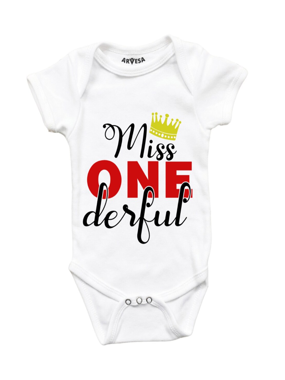 

Arvesa Infants printed Bodysuit, White