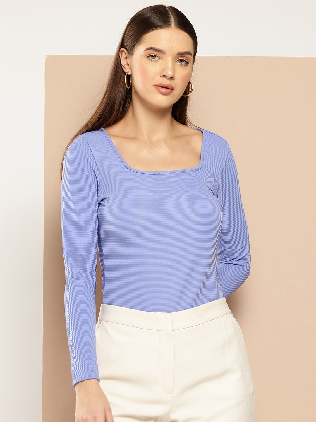 

Chemistry Self-Design Scoop Neck Top, Blue