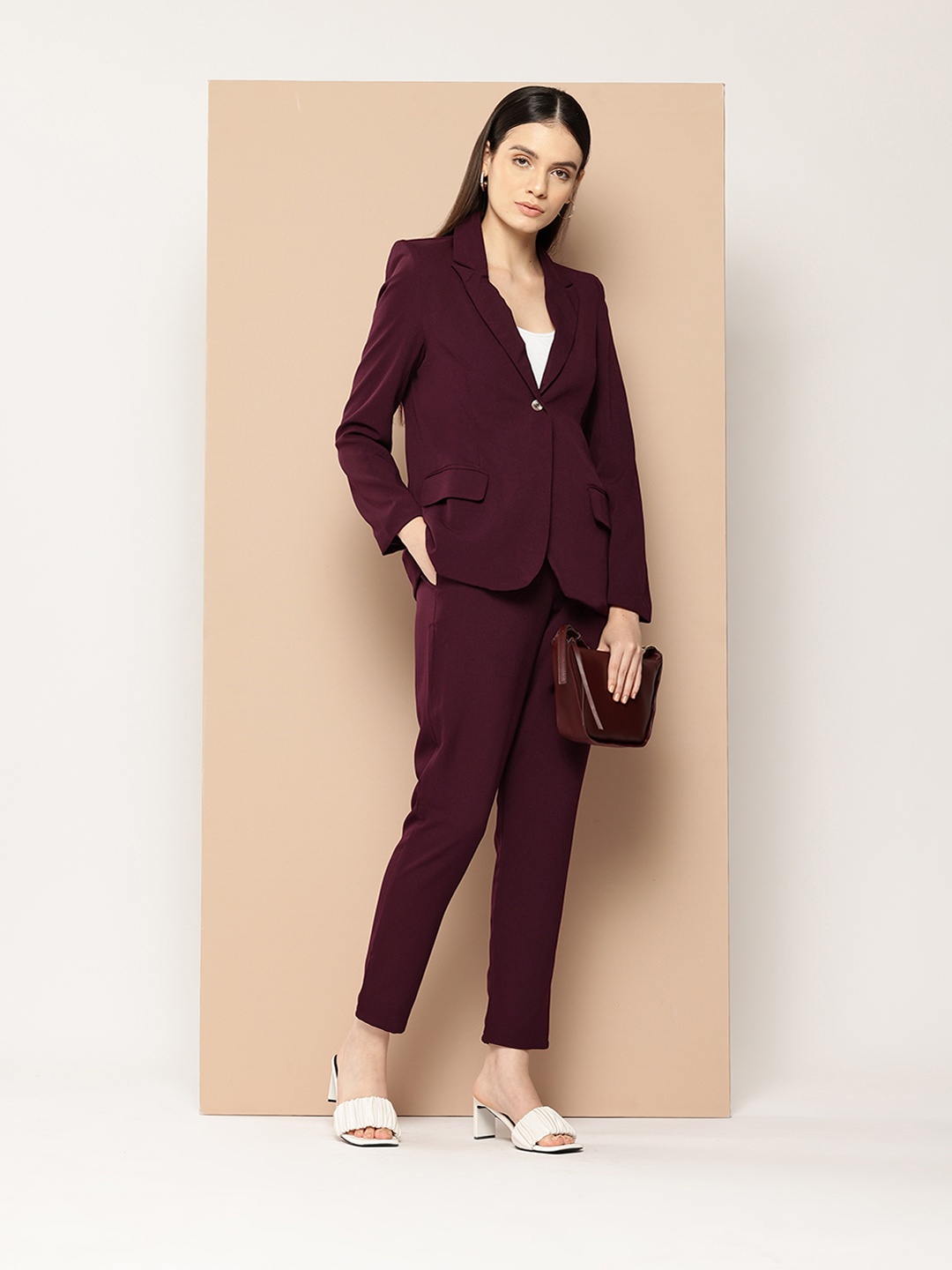 

her by invictus Women Formal Suit, Maroon