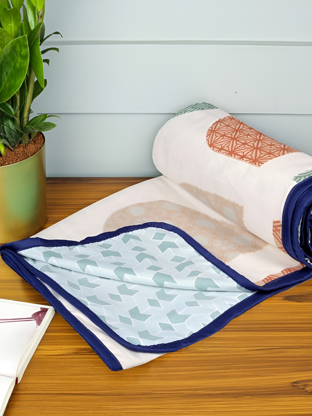 

bsb home Beige & Green Mild Winter 120 GSM Single Bed Dohar