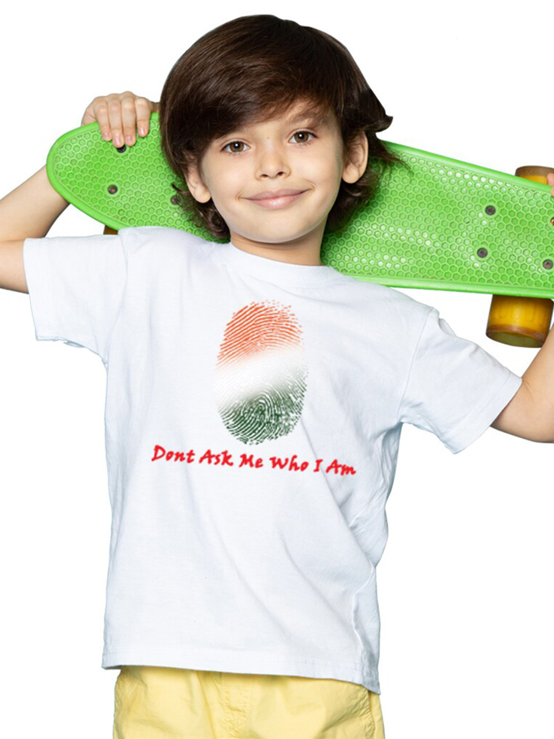 

BRATMA Boys Graphic Printed Round Neck Cotton Casual T-Shirt, White