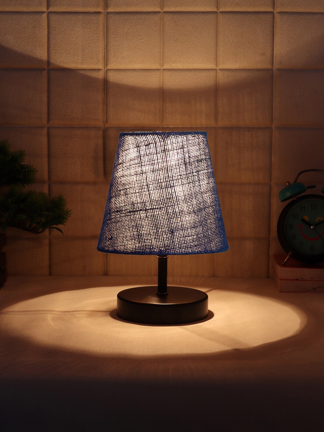 

Devansh Blue Wooden Frustum Table Lamp