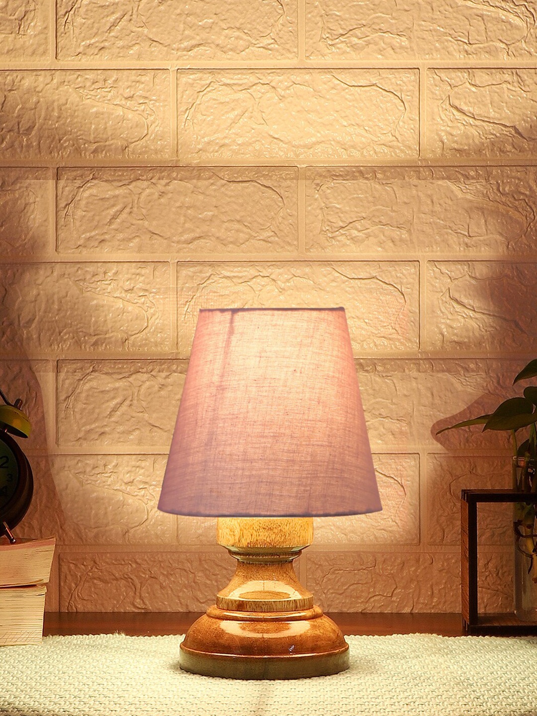 

Devansh Grey Wooden Frustum Table Lamp