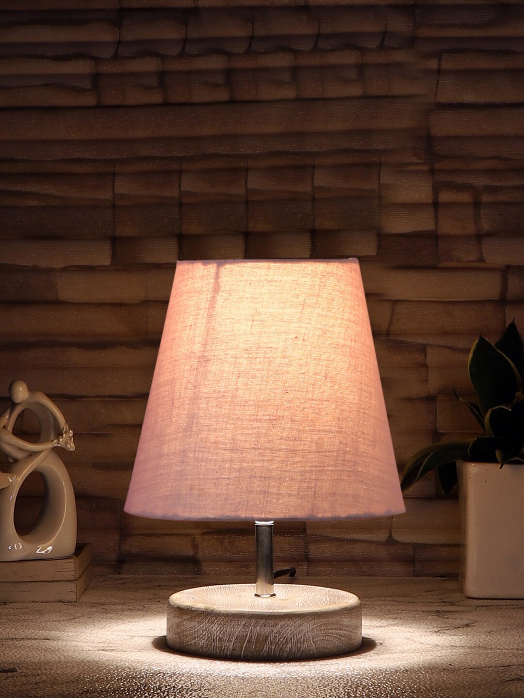 

Devansh Grey Textured Wooden Table Lamp