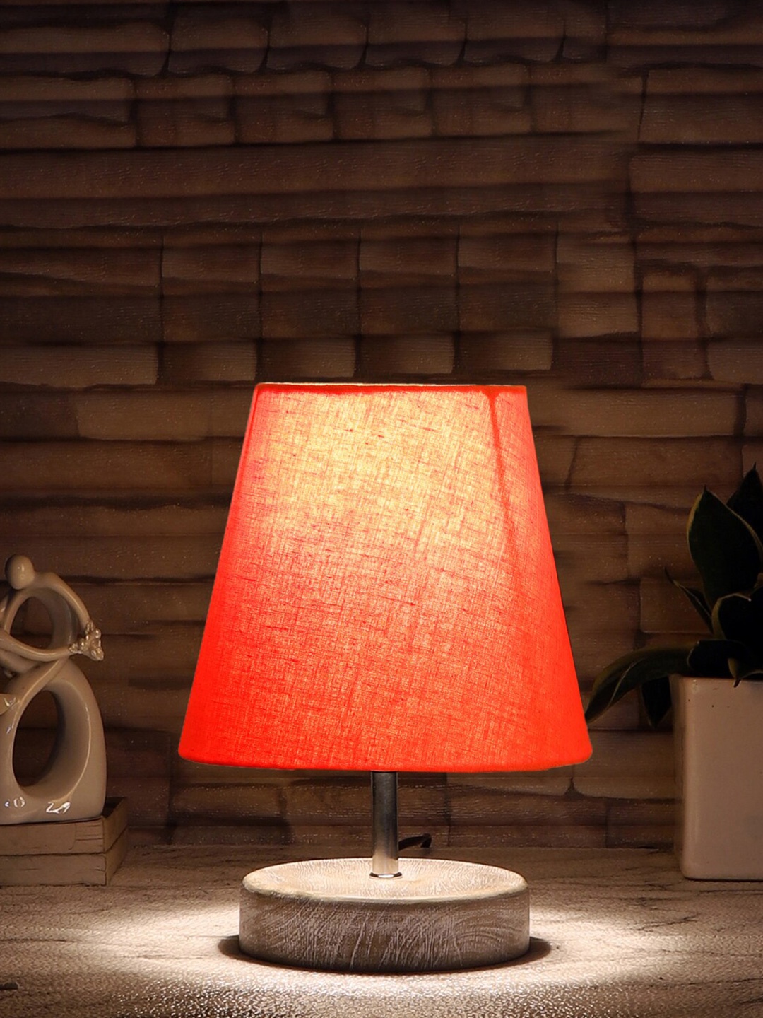 

Devansh Orange Wooden Table Lamp