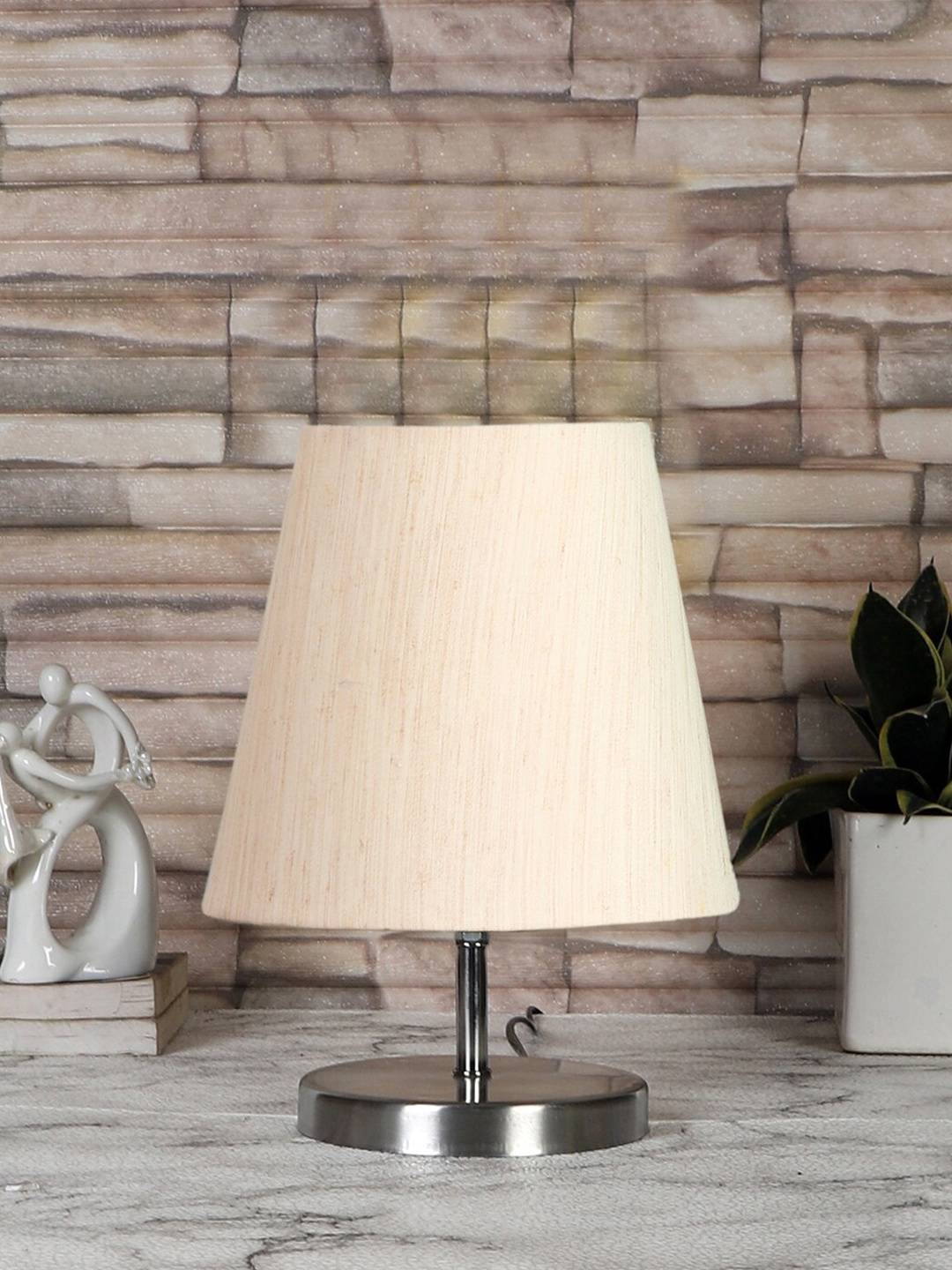 

Devansh White Iron Contemporary Table Lamp