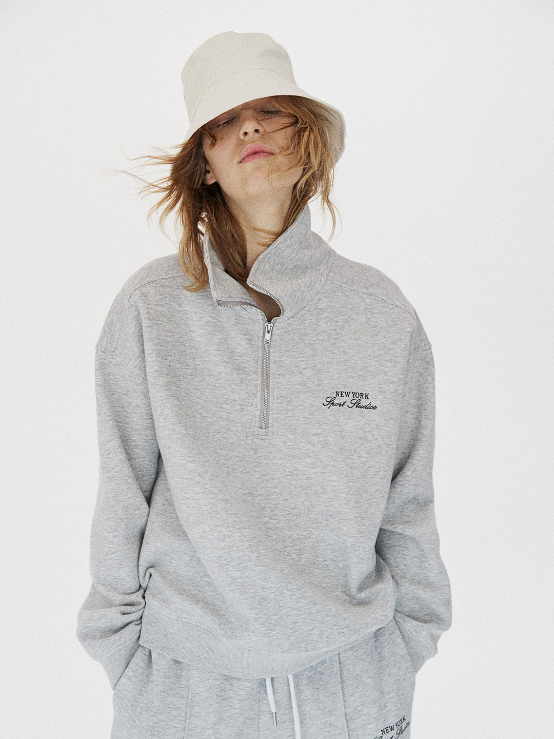 

H&M Zip-Top Sweatshirt, Grey