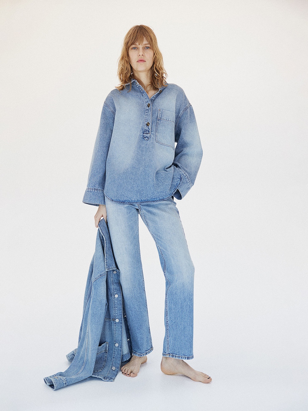 

H&M Women Slim-Fit Jeans, Blue