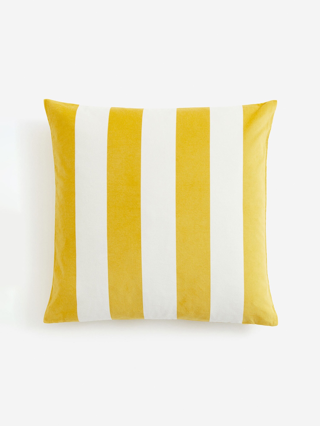 

H&M Yellow Striped Velvet Cushion Cover