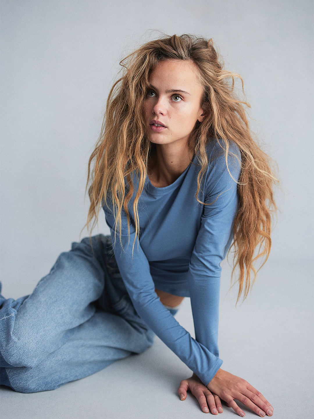 

H&M Long-Sleeved Top, Blue