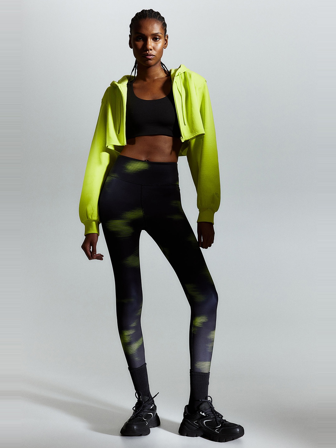 

H&M DryMove Sports Tights, Black