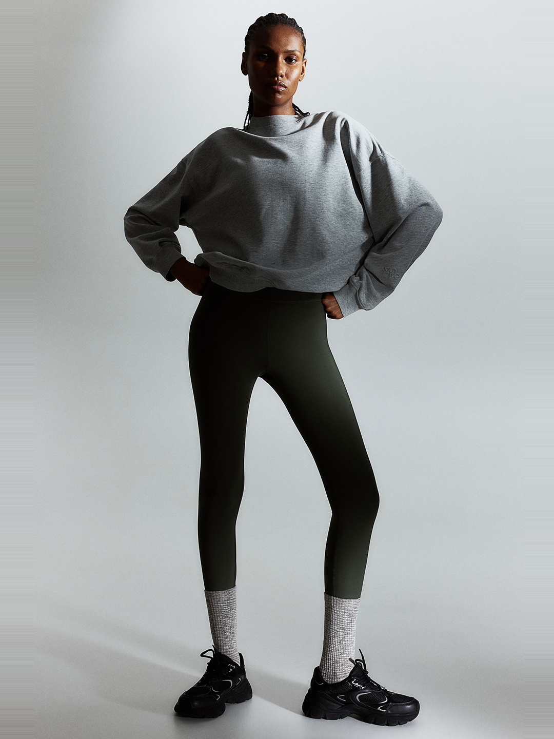 

H&M DryMove Sports Tights, Green