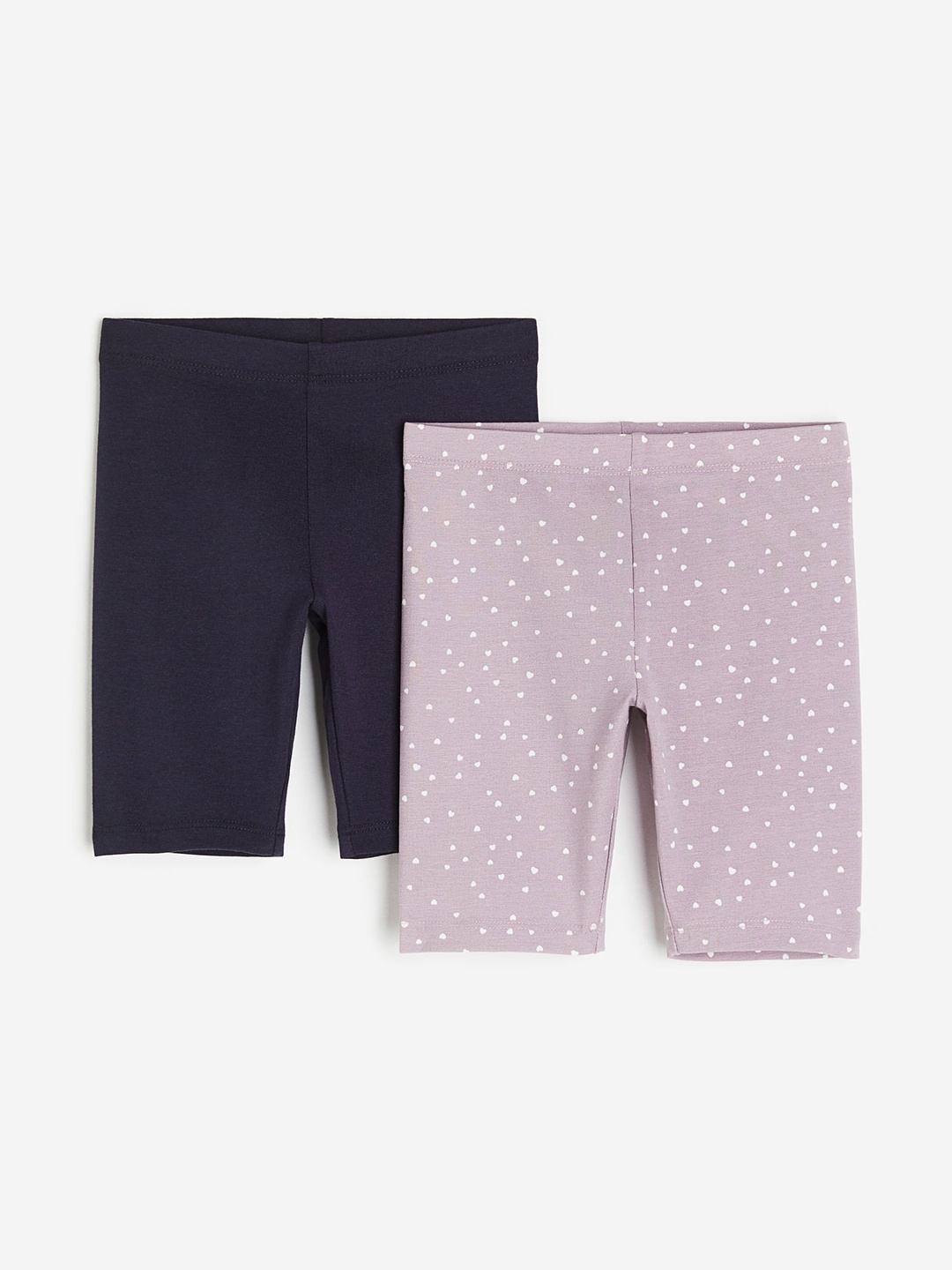 

H&M Girls 2-Pack Cycling Shorts, Purple