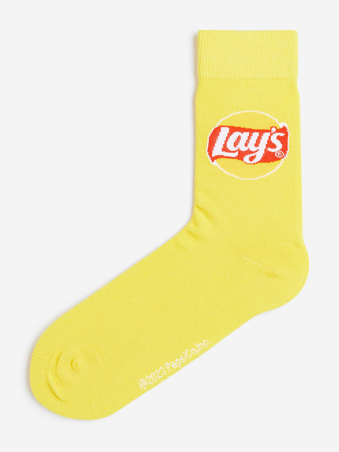 

H&M Men Motif-Detail Socks, Yellow