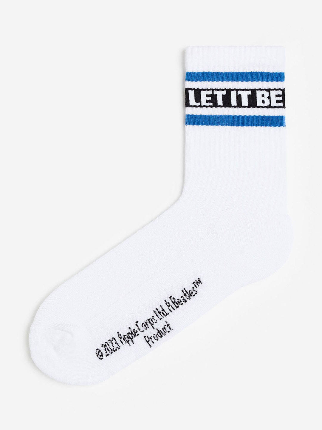 

H&M Motif-Detail Socks, White