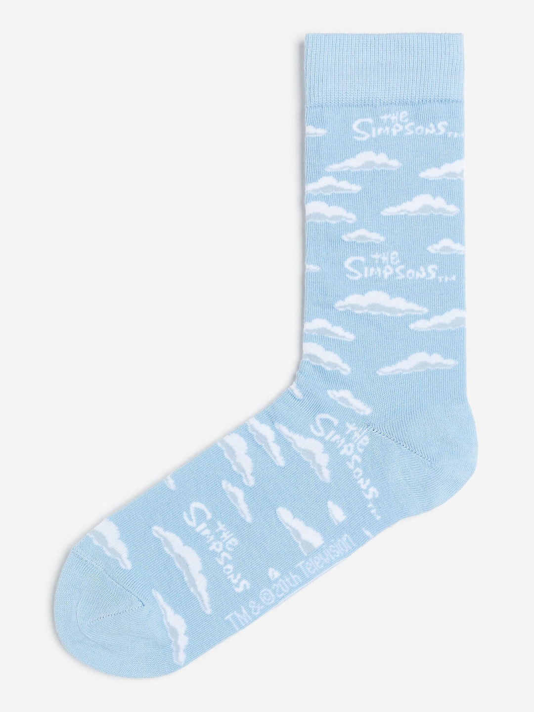 

H&M Men Motif-Detail Socks, Blue