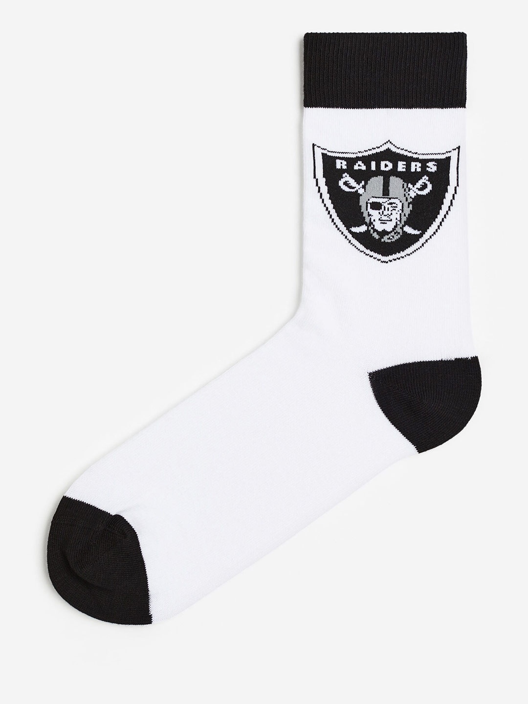 

H&M Men Motif-Details Socks, White