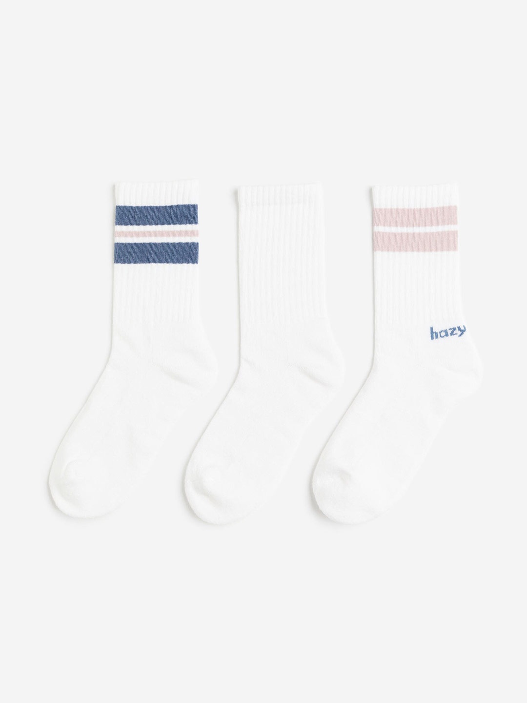 

H&M Women 3-Pack Socks, White