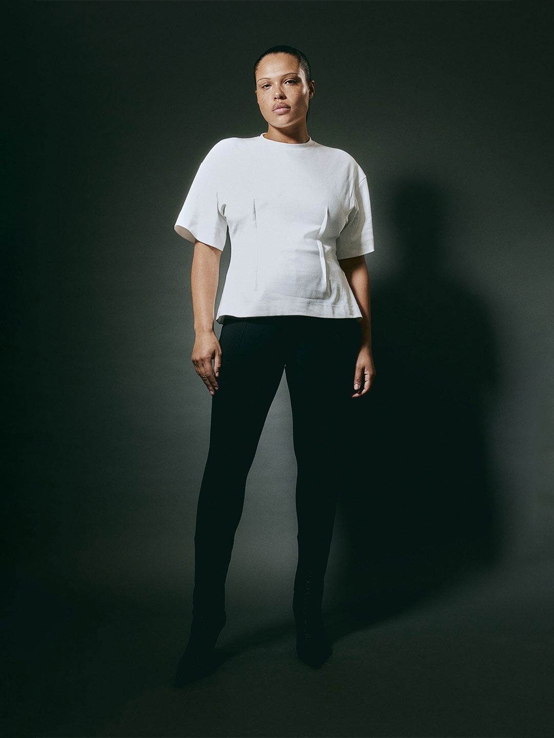 

H&M Tapered-Waist T-shirt, White