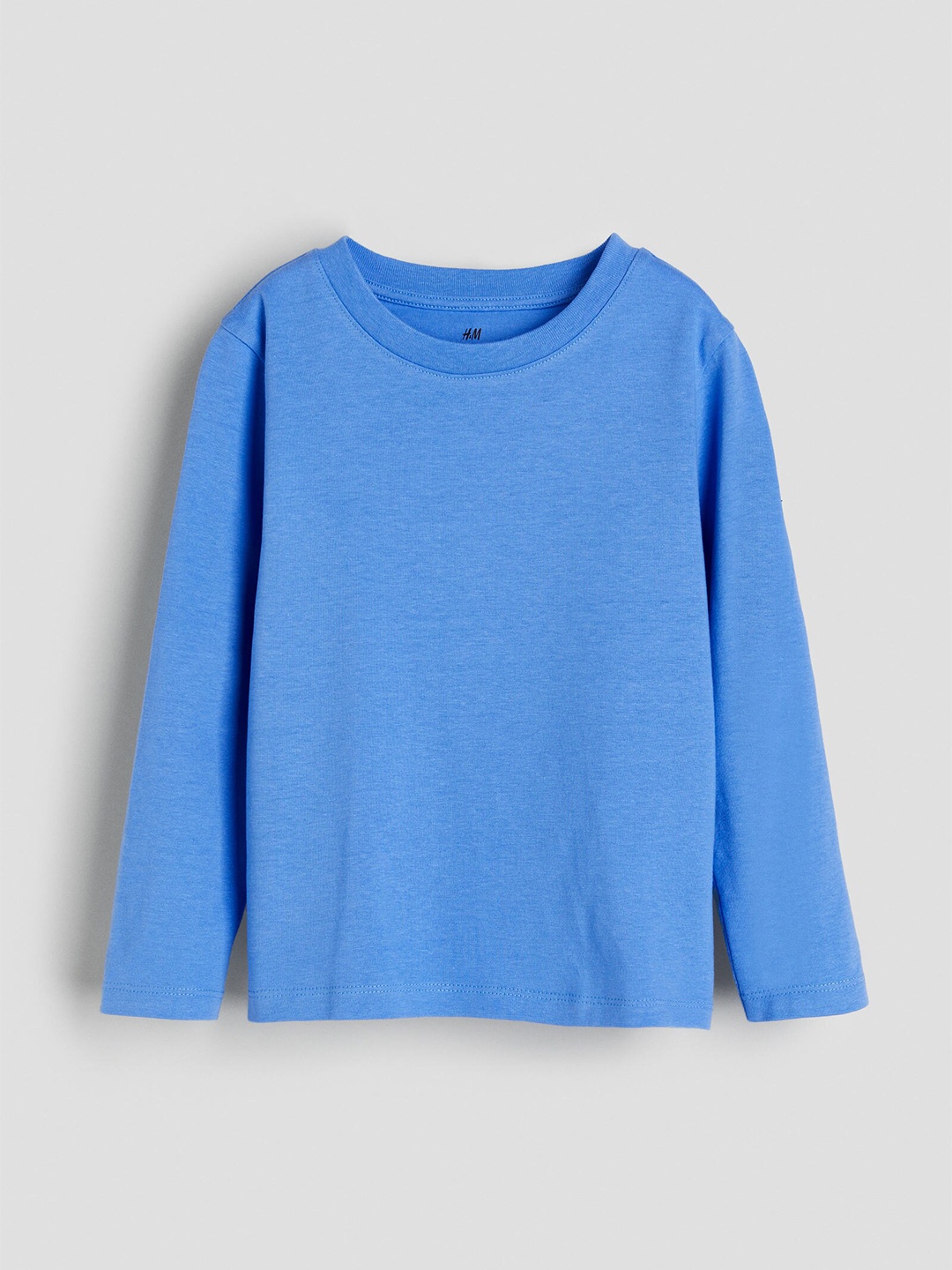 

H&M Boys Pure Cotton Long-Sleeved T-shirt, Blue