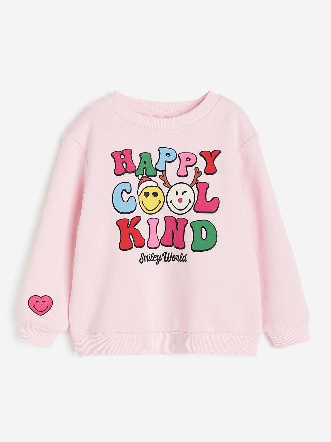 

H&M Girls Printed Sweatshirt, Pink