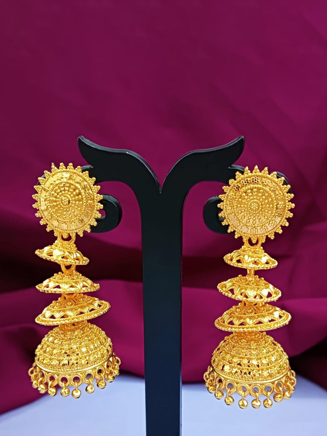 

Efulgenz Gold-Plated Classic Jhumkas