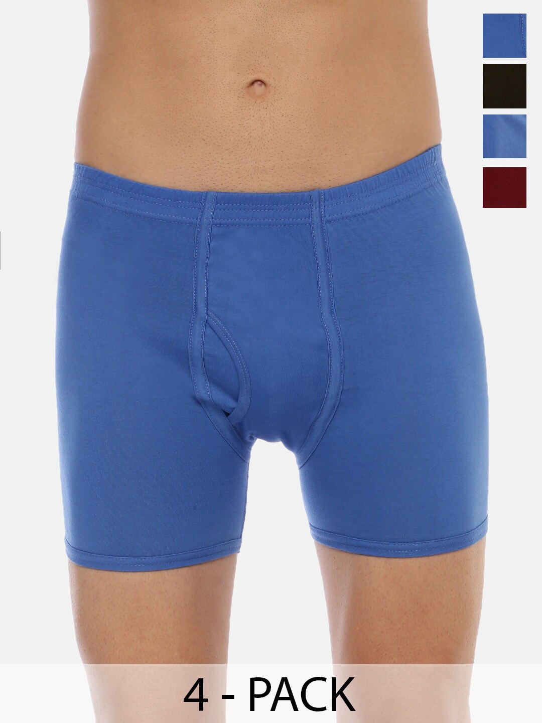 

Dollar Lehar Combed Cotton Men Pack Of 4 Trunks MLHTR-05-PO4-ASST2, Assorted