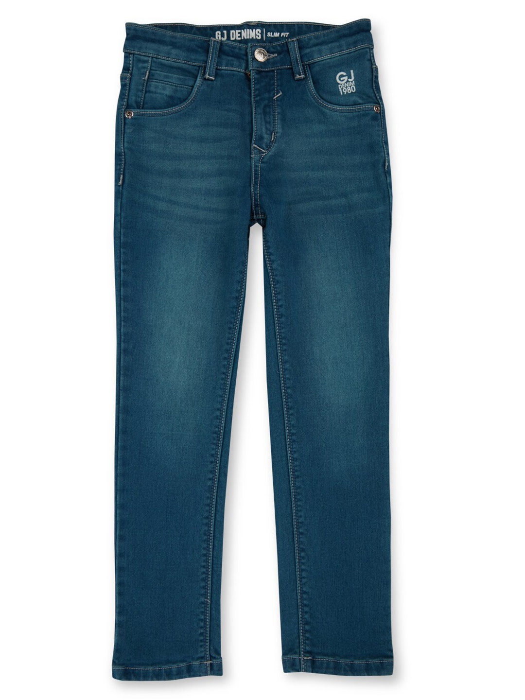 

Gini and Jony Boys Clean Look Heavy Fade Cotton Jeans, Blue