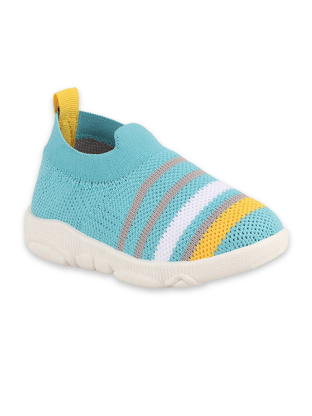 

BAESD Kids Textured Round Toe Lightweight Mesh Slip-On Sneakers, Sea green