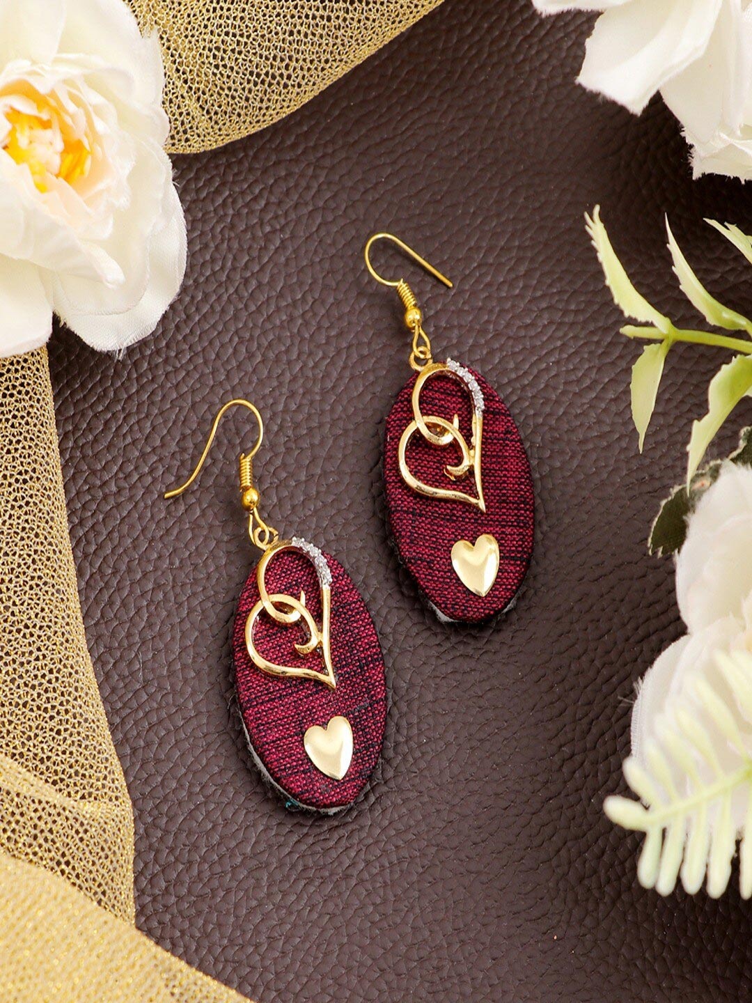 

UNIVERSITY TRENDZ Gold-Plated Classic Drop Earrings