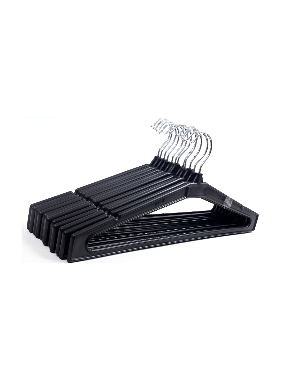 

SINAL Black & Silver Toned 12 Pieces Clothes Hanger