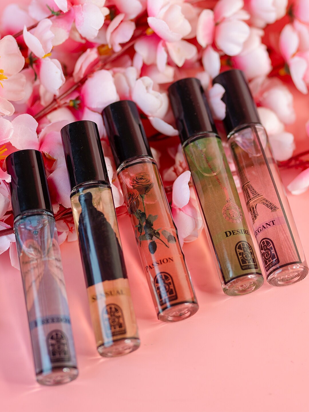 

BRIT ACCENT Women Set of 5 Long Lasting Eau De Parfum - 18 ml each, Red