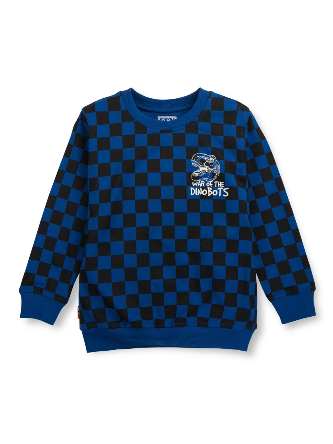 

Gini and Jony Boys Checked Sweatshirt, Blue