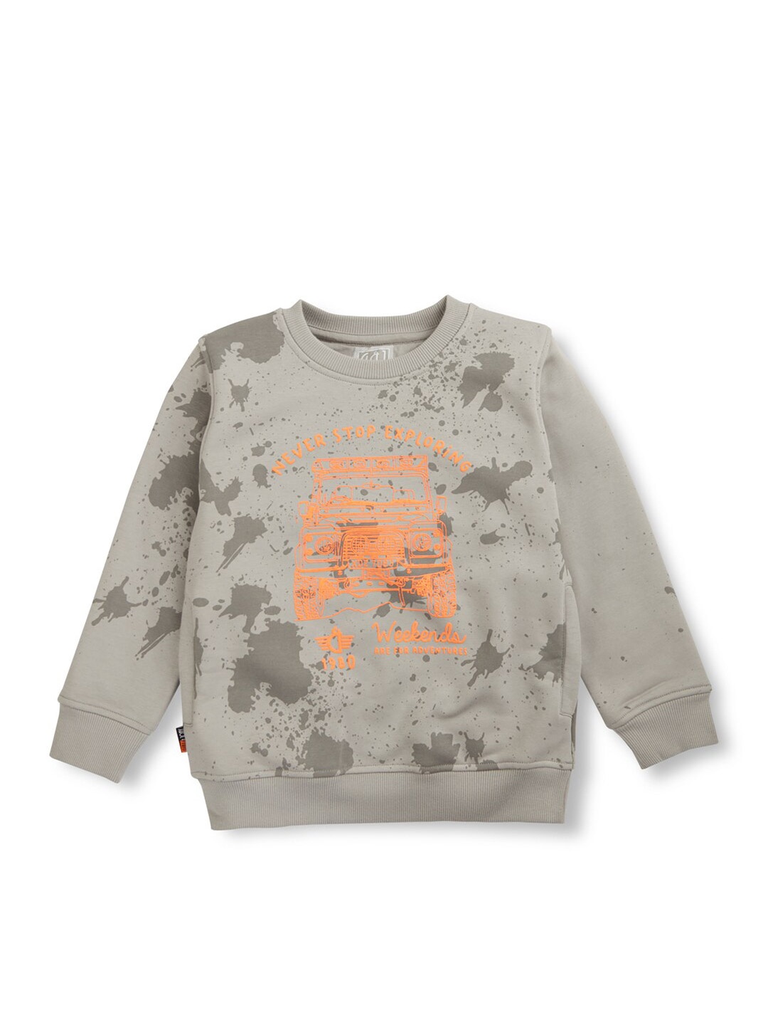 

Gini and Jony Boys Abstract Printed Sweatshirt, Grey