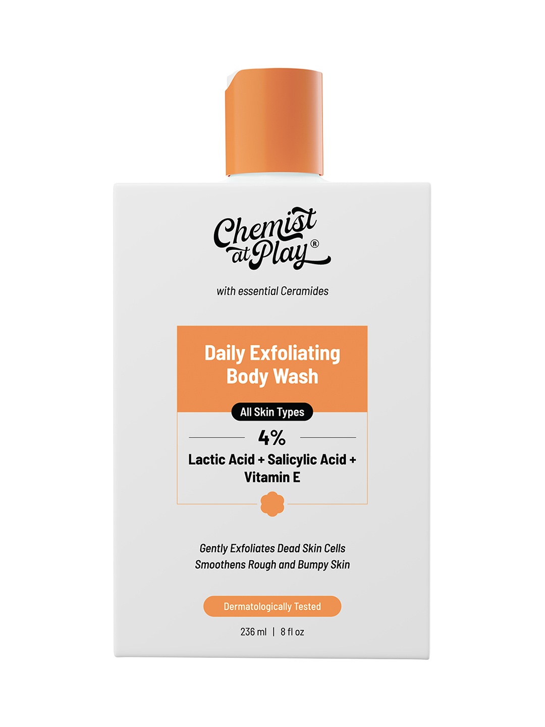 

Chemist at Play Daily Exfoliating Body Wash With Vitamin E - 236ml, Orange