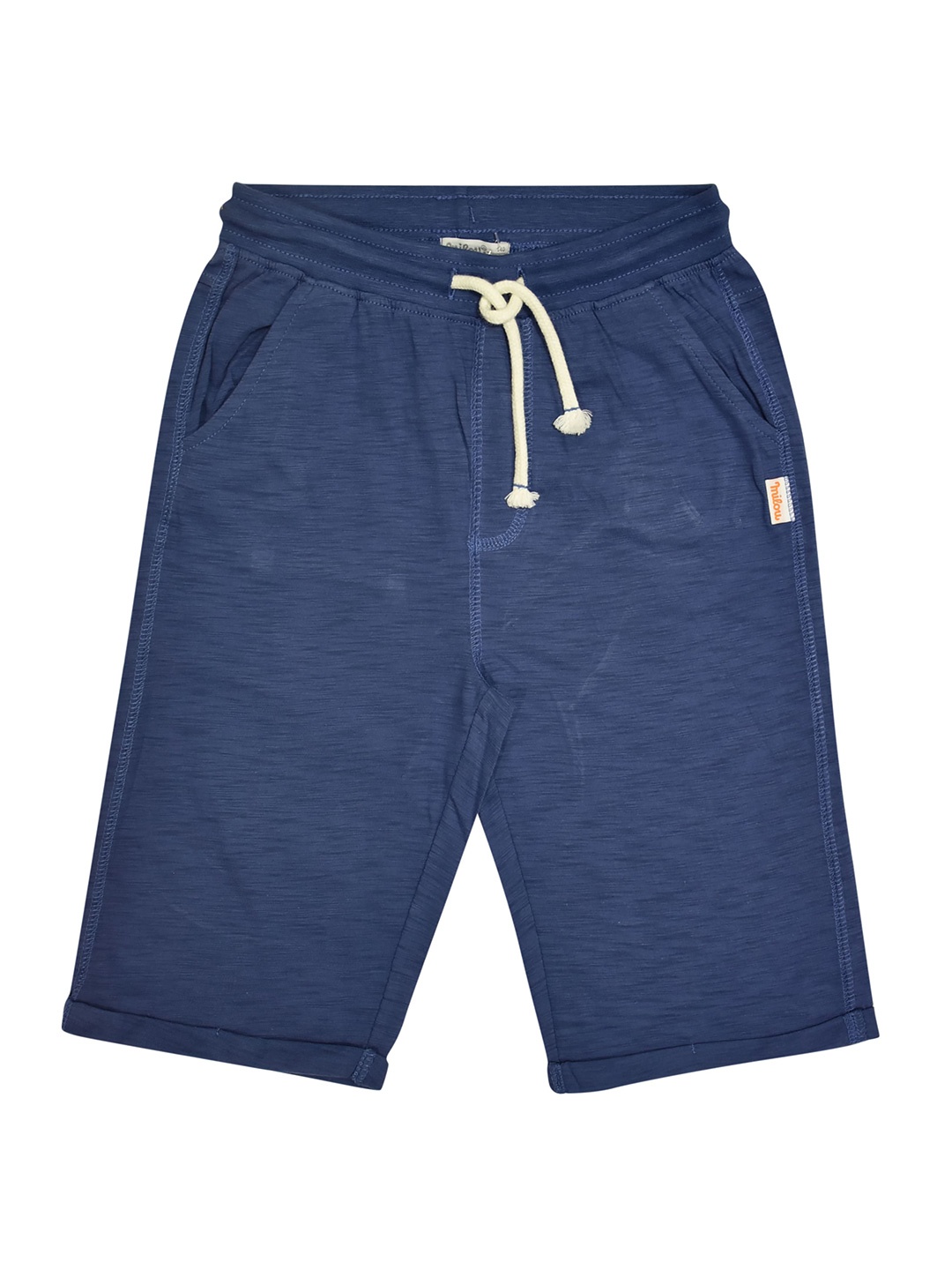 

milou Boys Mid-Rise Pure Cotton Shorts, Blue